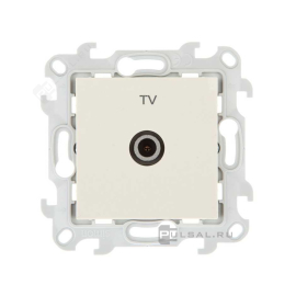 Розетка одиночная
Simon 24 Harmonie,  телевизионная (TV),  одинарная,   цвет - слоновая кость,  пластмасса,  2450477-031,  Simon
 - PULSAL.RU