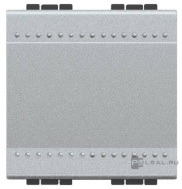 Выключатель
LivingLight,  LivingLight AIR,  одноклавишный,  без подсветки,   цвет - алюминий,  пластмасса,  NT4001M2N,  BTicino
 - PULSAL.RU