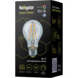 Лампа Navigator 80 554 NLL-F-A60-8-230-WWW-E27-WIFI
филаментная
УМНЫЙ ДОМ,   цоколь - E27,   мощность - 8Вт,   световой поток - 1050Лм,   цветовая температура - 2700Кцветовая температура - 3000+4000+6500Кцветовая температура - 4000Кцветовая температура - 6500К,  диммируется,  80 554,  80554,  Navigator - PULSAL.RU