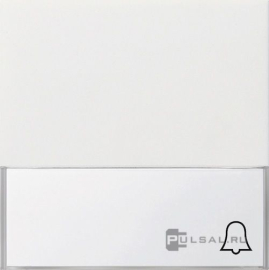 Клавиша "Звонок" с полем для надписи
F100,  одноклавишный,  без подсветки,   цвет - белый глянцевый,  пластмасса,  0679112,  0679 112,  Gira
 - PULSAL.RU