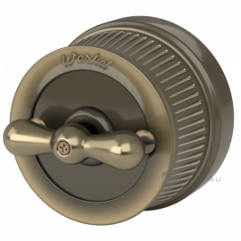 Переключатель поворотный
Retro,   цвет - бронзовый,  металл,  W5712012,  a050766,  Werkel
 - PULSAL.RU