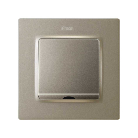 Накладка
Simon 82 Concept,   цвет - шампань матовый,  пластмасса,  8200051-094,  Simon
 - PULSAL.RU