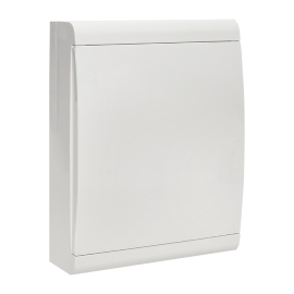 Щит распределительный ЩРН-П-24 "SlimBox" белая дверца IP41 EKF PROxima, SlimBox, навесной, IP 41,  модулей - 24, пластмасса,  цвет - белый, sb-n-24w, EKF - PULSAL.RU