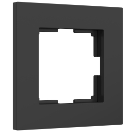 Рамка
Slab,  1 пост,   цвет - черный матовый,  вертикальная,  горизонтальная,  пластмасса,  W0012908,  a062799,  Werkel
 - PULSAL.RU