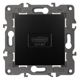 Розетка HDMI
Elegance,   цвет - антрацит,  пластмасса,  Б0034336,  14-3114-05,  ЭРА
 - PULSAL.RU