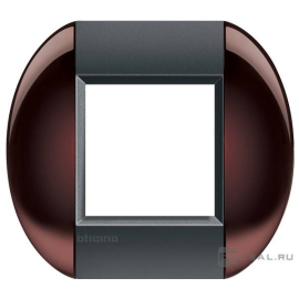 Рамка овальная
LivingLight,  1 пост,   цвет - бордовый,  горизонтальная,  пластмасса,  LNB4802TW,  BTicino
 - PULSAL.RU