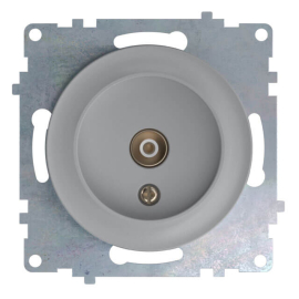 Розетка одиночная
Garda,  Florence,  телевизионная (TV),  одинарная,   цвет - серый,  пластмасса,  1E21101302,  2172842,  OneKeyElectro
 - PULSAL.RU