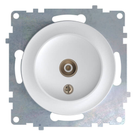 Розетка одиночная
Garda,  Florence,  телевизионная (TV),  одинарная,   цвет - белый,  пластмасса,  1E21101300,  2172773,  OneKeyElectro
 - PULSAL.RU