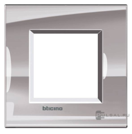 Рамка
LivingLight,  1 пост,   цвет - никель,  горизонтальная,  металл,  LNA4802NS,  BTicino
 - PULSAL.RU