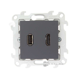 Розетка HDMI+USB
Simon 24 Harmonie,  USB данные,  одинарная,   цвет - графит,  пластмасса,  2411095-038,  Simon
 - PULSAL.RU Розетка HDMI+USB
Simon 24 Harmonie,  USB данные,  одинарная,   цвет - графит,  пластмасса,  2411095-038,  Simon
 - PULSAL.RU