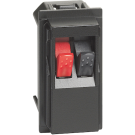 Коннектор для кабеля для динамика
Living Now,  1 пара,   цвет - черный,  пластмасса,  KG4294,  BTicino
 - PULSAL.RU