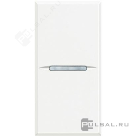 Кнопка Н.О. Axial
Axolute,  Axolute AIR,  одноклавишный,   цвет - белый,  пластмасса,  HD4005AN,  BTicino
 - PULSAL.RU