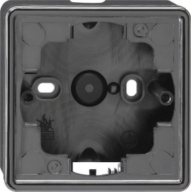 Корпус для накладного монтажа с установочной рамкой
S-Color,   цвет - черный,  пластмасса,  006147,  0061 47,  Gira
 - PULSAL.RU