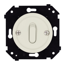 Переключатель
Шедель Бриз,  одноклавишный,  без подсветки,   цвет - слоновая кость матовый,  пластмасса,  B3-221-211M,  Bironi
 - PULSAL.RU