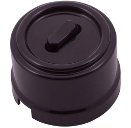 Переключатель
Лизетта,  одноклавишный,  без подсветки,   цвет - коричневый,  пластмасса,  B1-221-22,  Bironi
 - PULSAL.RU