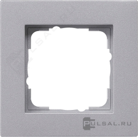 Рамка для установки заподлицо
E2,  1 пост,   цвет - алюминий,  вертикальная,  горизонтальная,  пластмасса,  0211255,  0211 255,  Gira
 - PULSAL.RU