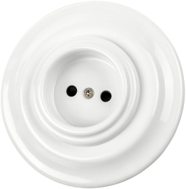 Розетка
Болонь,  без шторок,  с заземлением,  одинарная,  винтовые клеммы,   цвет - белый,  фарфор / керамика,  SQ1820-0022,  TDM
 - PULSAL.RU