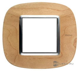 Рамка элипс
Axolute,  1 пост,   цвет - клен,  вертикальная,  горизонтальная,  дерево,  HB4802LAE,  BTicino
 - PULSAL.RU