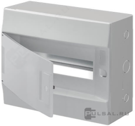 Бокс с клеммным блоком, Mistral, навесной, IP 41,  модулей - 12, пластмасса,  цвет - белый, 41P12X11B, ABB - PULSAL.RU