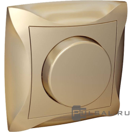 Светорегулятор (диммер) 60-300 Вт с рамкой
Дуэт,  поворотный,  лампы накаливания и галогенные 220В (R),   цвет - шампань,  пластмасса,  WDE000434,  Schneider Electric
 - PULSAL.RU