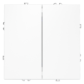 Кнопка Н.О.
S70,  двухклавишный,   цвет - белый матовый,  пластмасса,  VLS020602,  Voltum
 - PULSAL.RU