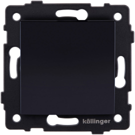 Выключатель с изогнутой клавишей
Aspekt,  Eleganz,  Reflex,  одноклавишный,  без подсветки,   цвет - черный,  пластмасса,  REA-R-001BK,  Kollinger
 - PULSAL.RU