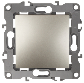 Кнопка Н.О. 
Эра 12,  одноклавишный,   цвет - шампань,  пластмасса,  Б0047833,  12-1111-04,  ЭРА
 - PULSAL.RU