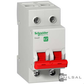 Выключатель нагрузки (рубильник) 400В Easy9 Easy 9, 2 полюса, 100А, EZ9S16291, Schneider Electric - PULSAL.RU