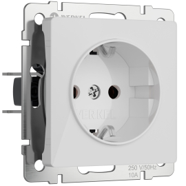 Розетка
Alumax,  Split,  Slab,  Senso,  Baguette,  Acrylic,  Platinum,  Elite,  Snabb,  Stream,  Flock,  Stark,  Fiore,  Favorit,  Diamant,  Aluminium,  Antik,  Metallic,  без шторок,  с заземлением,  одинарная,  винтовые клеммы,   цвет - белый акрил,  пластмасса,  W1171041,  a064010,  Werkel
 - PULSAL.RU