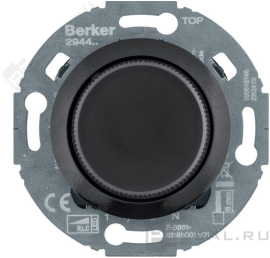 Светорегулятор (диммер) 20-420 Вт/ВА, для LED 3-100 Вт
1930,  Glas,  поворотно-нажимной,  с возможностью управления с 2-х мест,  лампы накаливания и галогенные 220В (R),  лампы с индукционным (обмоточным) трансформ.(L),  лампы с электронным (емкостным) трансформ.(C),  диммируемые лампы LED 220В (LEDi тип L),  диммируемые лампы LED 220В (LEDi тип C),   цвет - черный глянцевый,  294411,  2944 11,  Berker
 - PULSAL.RU