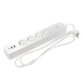 Умный удлинитель PRO с Wi-Fi и USB, кабель 1,8м
PROxima,  со шторками,  с заземлением,  четверная,  безвинтовые клеммы,   цвет - белый,  пластмасса,  RCE-2-WF,  EKF
 - PULSAL.RU