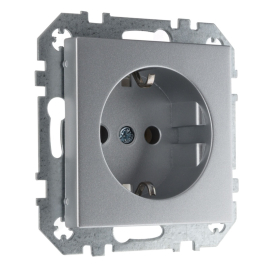 Розетка
Epsilon,  Retro Liregus,  без шторок,  с заземлением,  одинарная,  безвинтовые клеммы,   цвет - алюминий,  пластмасса,  IKL16-204-01.E/Mt,  LIREGUS
 - PULSAL.RU