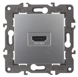 Розетка HDMI
Elegance,   цвет - алюминий,  пластмасса,  Б0034334,  14-3114-03,  ЭРА
 - PULSAL.RU