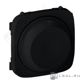 Накладка
Valena Allure,  поворотно-нажимной,  лампы накаливания и галогенные 220В (R),  лампы с индукционным (обмоточным) трансформ.(L),  лампы с электронным (емкостным) трансформ.(C),  диммируемые лампы LED 220В (LEDi тип L),  диммируемые лампы LED 220В (LEDi тип C),   цвет - матовый черный,  пластмасса,  752048,  7 520 48,  Legrand
 - PULSAL.RU