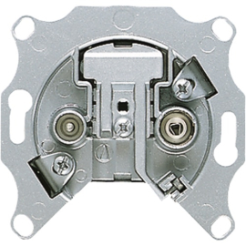 Механизм розетки TV+FM 
R1,  R2,  R3,  телевизионная (TV),  радио (R),  двойная,  86204-F,  Wedder
 - PULSAL.RU