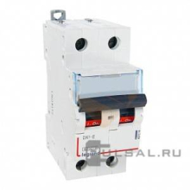 Автоматический выключатель DX³-E, 2 полюса, 40А, C, 6 кА, 407281, Legrand - PULSAL.RU