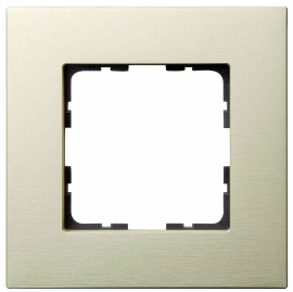 Рамка
R3,  1 пост,   цвет - шампань,  вертикальная,  горизонтальная,  металл,  81001ACG,  Wedder
 - PULSAL.RU