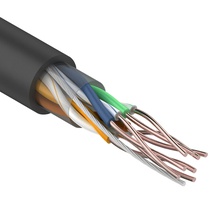 Кабель витая пара U/UTP, cat 5e, PE, 4PR, 24AWG, внешний (бухта 305 м)
