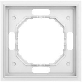 Рамка Podium 
S08,  1 пост,   цвет - белый матовый,  вертикальная,  горизонтальная,  пластмасса,  DS21133,  Donel
 - PULSAL.RU