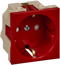 Розетка
MultiDesk,  W45,  со шторками,  с заземлением,  одинарная,  винтовые клеммы,   цвет - красный,  пластмасса,  RN16-113-K,  Systeme Electric
 - PULSAL.RU