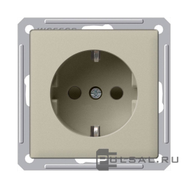 Розетка
W59,  без шторок,  с заземлением,  одинарная,  винтовые клеммы,   цвет - шампань,  пластмасса,  RS16-154-4-86,  Schneider Electric
 - PULSAL.RU