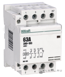 Модульный контактор МК-103, 2НО+2НЗ, 32А, 220В AC, 18076DEK, Dekraft - PULSAL.RU