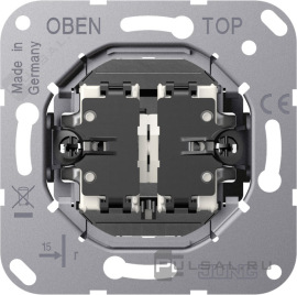 Механизм выключателя жалюзи тумблерный
LS 1912,  без фиксации,  без подсветки,  K539VEU,  K 539 VEU,  JUNG
 - PULSAL.RU