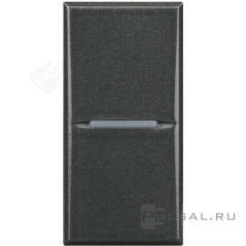 Кнопка Н.О. Axial
Axolute,  Axolute AIR,  одноклавишный,   цвет - антрацит,  пластмасса,  HS4005AN,  BTicino
 - PULSAL.RU