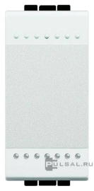 Выключатель
LivingLight,  LivingLight AIR,  одноклавишный,  без подсветки,   цвет - белый,  пластмасса,  N4001A,  BTicino
 - PULSAL.RU