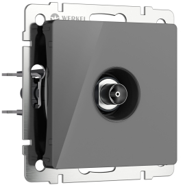 Розетка оконечная
Alumax,  Split,  Slab,  Senso,  Baguette,  Acrylic,  Platinum,  Elite,  Snabb,  Stream,  Flock,  Stark,  Fiore,  Favorit,  Diamant,  Aluminium,  Antik,  Metallic,  телевизионная (TV),  одинарная,   цвет - графит акрил,  пластмасса,  W1183044,  a064096,  Werkel
 - PULSAL.RU