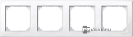 Рамка
M-Smart,  4 поста,   цвет - активный белый,  вертикальная,  горизонтальная,  пластмасса,  MTN478425,  MEG478425,  Merten
 - PULSAL.RU