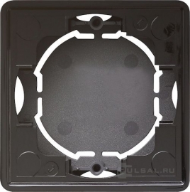 Корпус для накладного монтажа с установочной рамкой
S-Color,   цвет - черный,  пластмасса,  021947,  0219 47,  Gira
 - PULSAL.RU