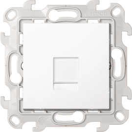 Розетка компьютерная RJ45 Cat.6 (UTP)
Simon 24 Harmonie,  одинарная,   цвет - белый глянец,  пластмасса,  2410599-030,  Simon
 - PULSAL.RU