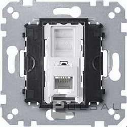 Механизм розетки телефонной RJ12
M-Smart,  M-Plan,  M-Elegance,  M-Pure,  M-Pure Decor,  Antique,  Artec,  одинарная,  MTN463501,  MEG463501,  Merten
 - PULSAL.RU